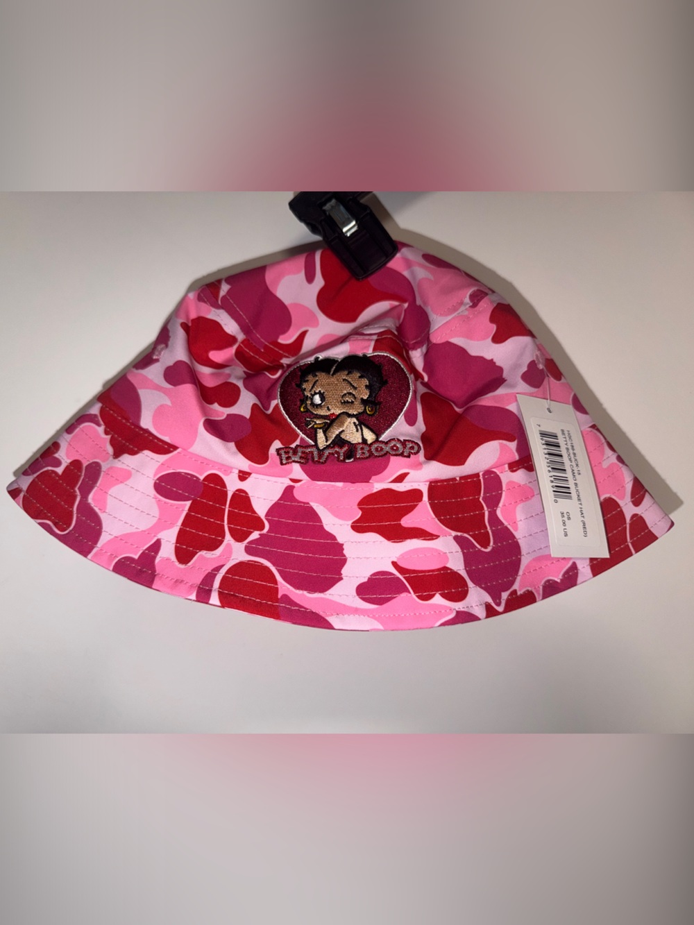🩷💋🩷 Betty Boop Pink & Red Camo Bucket Hat
